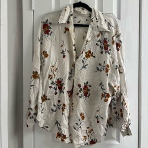 Vintage Floral Blouse